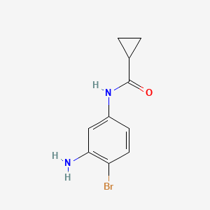 molecular formula C10H11BrN2O B1407058 N-(3-amino-4-bromophenyl)cyclopropanecarboxamide CAS No. 1541604-04-9