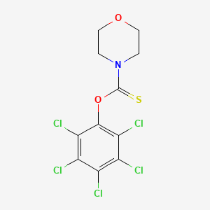molecular formula C11H8Cl5NO2S B14070608 O-(Pentachlorophenyl) morpholine-4-carbothioate CAS No. 100991-59-1