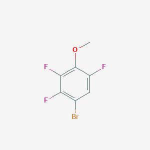 molecular formula C7H4BrF3O B14070633 4-Bromo-2,3,6-trifluoroanisole CAS No. 13332-25-7