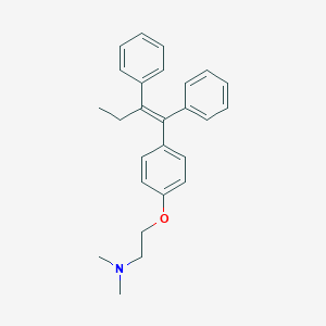 molecular formula C₂₆H₂₉NO B140707 (E)-Tamoxifen CAS No. 13002-65-8