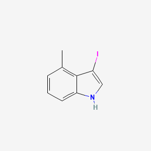 molecular formula C9H8IN B1407071 3-Iodo-4-methyl-1H-indole CAS No. 1360892-11-0