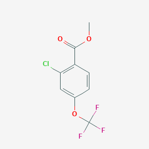 molecular formula C9H6ClF3O3 B14070730 Methyl 2-chloro-4-(trifluoromethoxy)benzoate 
