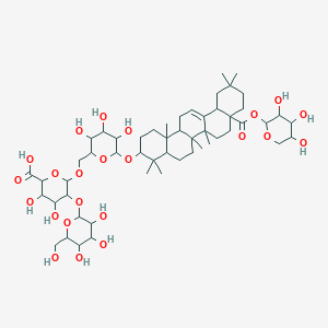 molecular formula C53H84O23 B140708 Pseudo-ginsenoside-RI3 CAS No. 143114-86-7