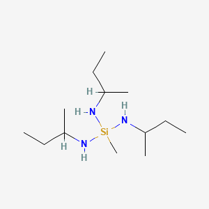 molecular formula C13H33N3Si B14070812 Silanetriamine, 1-methyl-N,N',N''-tris(1-methylpropyl)- CAS No. 37697-65-7