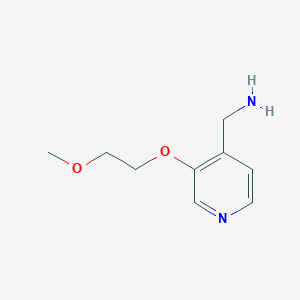 molecular formula C9H14N2O2 B1407095 (3-(2-Methoxyethoxy)pyridin-4-yl)methanamine CAS No. 1539076-88-4
