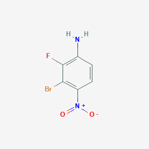 molecular formula C6H4BrFN2O2 B14071009 3-Bromo-2-fluoro-4-nitroaniline 