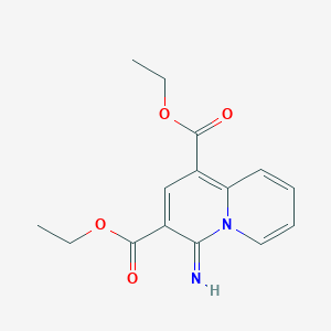 molecular formula C15H16N2O4 B14071045 Diethyl 4-imino-4H-quinolizine-1,3-dicarboxylate CAS No. 101113-14-8