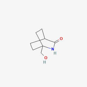 molecular formula C8H13NO2 B1407106 1-(羟甲基)-2-氮杂双环[2.2.2]辛烷-3-酮 CAS No. 1334412-35-9