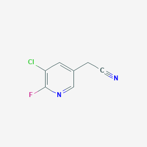 2-(5-Chloro-6-fluoropyridin-3-yl)acetonitrile