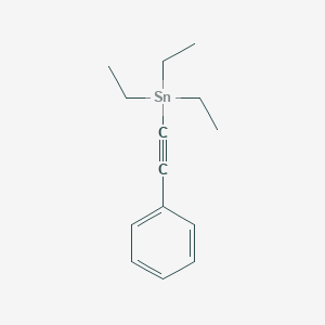 molecular formula C14H20Sn B14071190 Stannane, triethyl(phenylethynyl)- CAS No. 1015-27-6