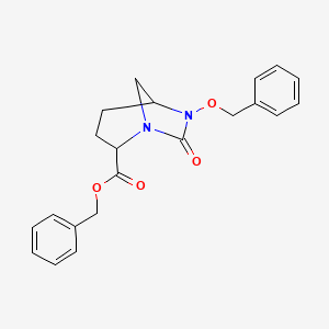 molecular formula C21H22N2O4 B14071206 Benzyl (2S,5R)-6-(benzyloxy)-7-oxo-1,6-diazabicyclo[3.2.1]octane-2-carboxylate 