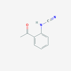 molecular formula C9H8N2O B14071268 (2-Acetylphenyl)cyanamide CAS No. 75106-14-8