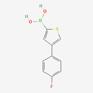 molecular formula C10H8BFO2S B14071309 (4-(4-Fluorophenyl)thiophen-2-yl)boronic acid 