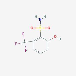 molecular formula C7H6F3NO3S B14071396 2-Hydroxy-6-(trifluoromethyl)benzenesulfonamide 