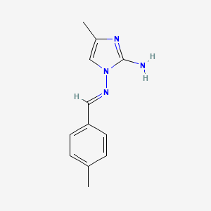 4-Methyl-N1-[(1E)-(4-methylphenyl)methylene]-1H-imidazole-1,2-diamine