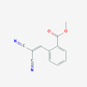 molecular formula C12H8N2O2 B14071400 Methyl 2-(2,2-dicyanoethenyl)benzoate CAS No. 2826-29-1