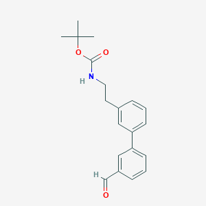 tert-Butyl (2-(3'-formyl-[1,1'-biphenyl]-3-yl)ethyl)carbamate