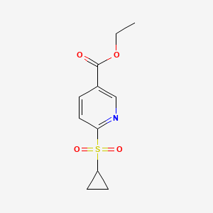 Ethyl 6-(cyclopropylsulfonyl)nicotinate