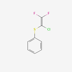 molecular formula C8H5ClF2S B14071551 Benzene, [(1-chloro-2,2-difluoroethenyl)thio]- CAS No. 102688-06-2
