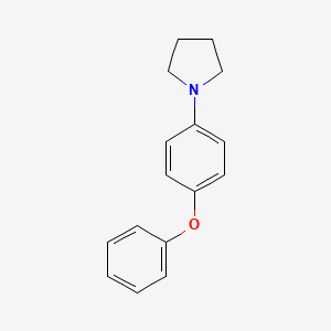 molecular formula C16H17NO B14071552 1-(4-Phenoxyphenyl)pyrrolidine 