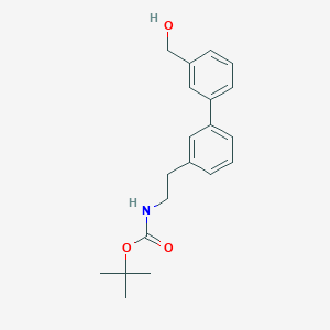 tert-Butyl (2-(3'-(hydroxymethyl)-[1,1'-biphenyl]-3-yl)ethyl)carbamate