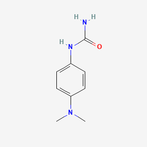molecular formula C9H13N3O B14071582 Urea, 1-(p-(dimethylamino)phenyl)- CAS No. 34773-65-4