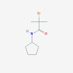 2-Bromo-N-cyclopentyl-2-methyl-propionamide
