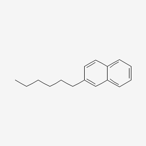 molecular formula C16H20 B14071618 2-Hexylnaphthalene CAS No. 2876-46-2