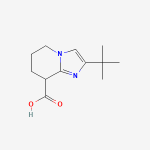 2-(Tert-butyl)-5,6,7,8-tetrahydroimidazo[1,2-a]pyridine-8-carboxylic acid