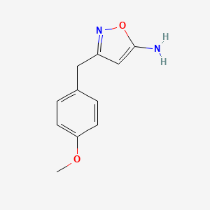 3-(4-Methoxybenzyl)isoxazol-5-amine