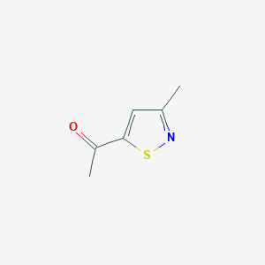 molecular formula C6H7NOS B1407185 1-(3-Methylisothiazol-5-yl)ethanone CAS No. 90724-49-5