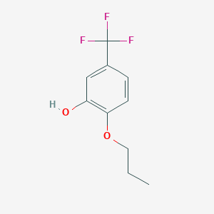 molecular formula C10H11F3O2 B1407196 2-Propoxy-5-(trifluoromethyl)phenol CAS No. 1498595-43-9