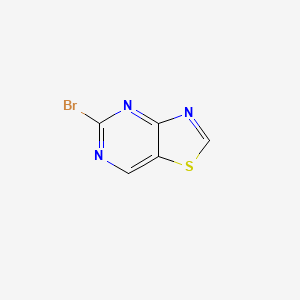 molecular formula C5H2BrN3S B1407199 5-Bromothiazolo[4,5-d]pyrimidine CAS No. 1369151-84-7