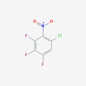 molecular formula C6HClF3NO2 B14071996 1-Chloro-3,4,5-trifluoro-2-nitrobenzene 