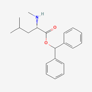 molecular formula C20H25NO2 B14072065 N-methyl-L-leucine benzhydryl ester 