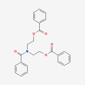 molecular formula C25H23NO5 B14072151 Benzamide, N,N-bis[2-(benzoyloxy)ethyl]- CAS No. 10135-43-0
