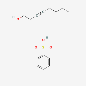 molecular formula C15H22O4S B14072214 4-Methylbenzenesulfonic acid;oct-3-yn-1-ol CAS No. 100419-71-4