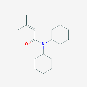 molecular formula C17H29NO B1407224 N,N-dicyclohexyl-3-methyl-2-butenamide CAS No. 15745-13-8
