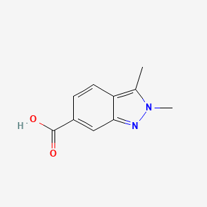 molecular formula C10H10N2O2 B1407234 2,3-Dimethyl-2H-indazole-6-carboxylic acid CAS No. 1234616-78-4