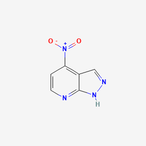 molecular formula C6H4N4O2 B1407235 4-Nitro-1H-pyrazolo[3,4-B]pyridine CAS No. 1234616-75-1