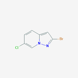 molecular formula C7H4BrClN2 B1407237 2-Bromo-6-chloropyrazolo[1,5-A]pyridine CAS No. 886222-08-8