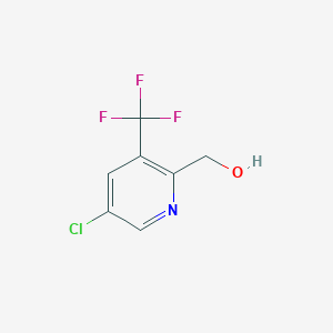 molecular formula C7H5ClF3NO B1407240 (5-Chloro-3-(trifluoromethyl)pyridin-2-yl)methanol CAS No. 1228897-82-2
