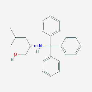 molecular formula C25H29NO B14072433 (2S)-4-methyl-2-(tritylamino)pentan-1-ol 