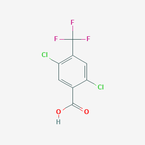 molecular formula C8H3Cl2F3O2 B14072475 3,6-Dichloro-4-(trifluoromethyl)benzoic acid 