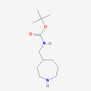 molecular formula C12H24N2O2 B1407249 4-(Boc-aminomethyl)azepane CAS No. 1408074-78-1