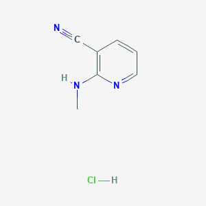 molecular formula C7H8ClN3 B14072503 2-(Methylamino)nicotinonitrile hydrochloride 