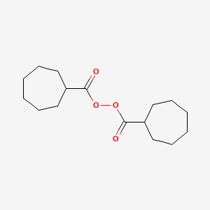 molecular formula C16H26O4 B14072584 Cycloheptanecarbonyl cycloheptanecarboperoxoate CAS No. 101448-33-3
