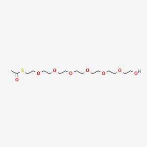 molecular formula C16H32O8S B14072608 S-(20-Hydroxy-3,6,9,12,15,18-hexaoxaicosyl) ethanethioate 