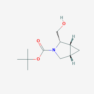 molecular formula C11H19NO3 B1407262 (1R,2S,5S)-Rel-3-boc-3-azabicyclo[3.1.0]hexane-2-methanol CAS No. 1017273-67-4