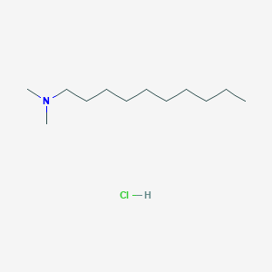 molecular formula C12H28ClN B14072722 N,N-dimethyldecan-1-amine;hydrochloride CAS No. 10237-16-8
